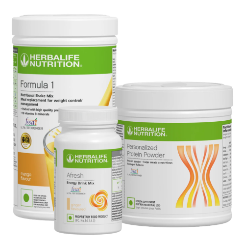 Formula 1 Mango 500g with Personalized Protein Powder 200g and Afresh Lemon 50g Pack of 3