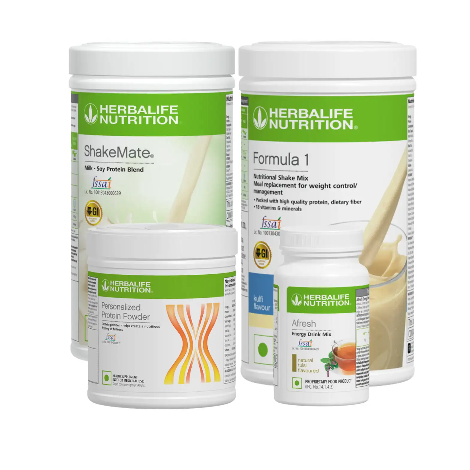 Formula 1 Kulfi Nutritional Shake, Shakemate, 200g Protein Powder, and Afresh Wellness Pack
