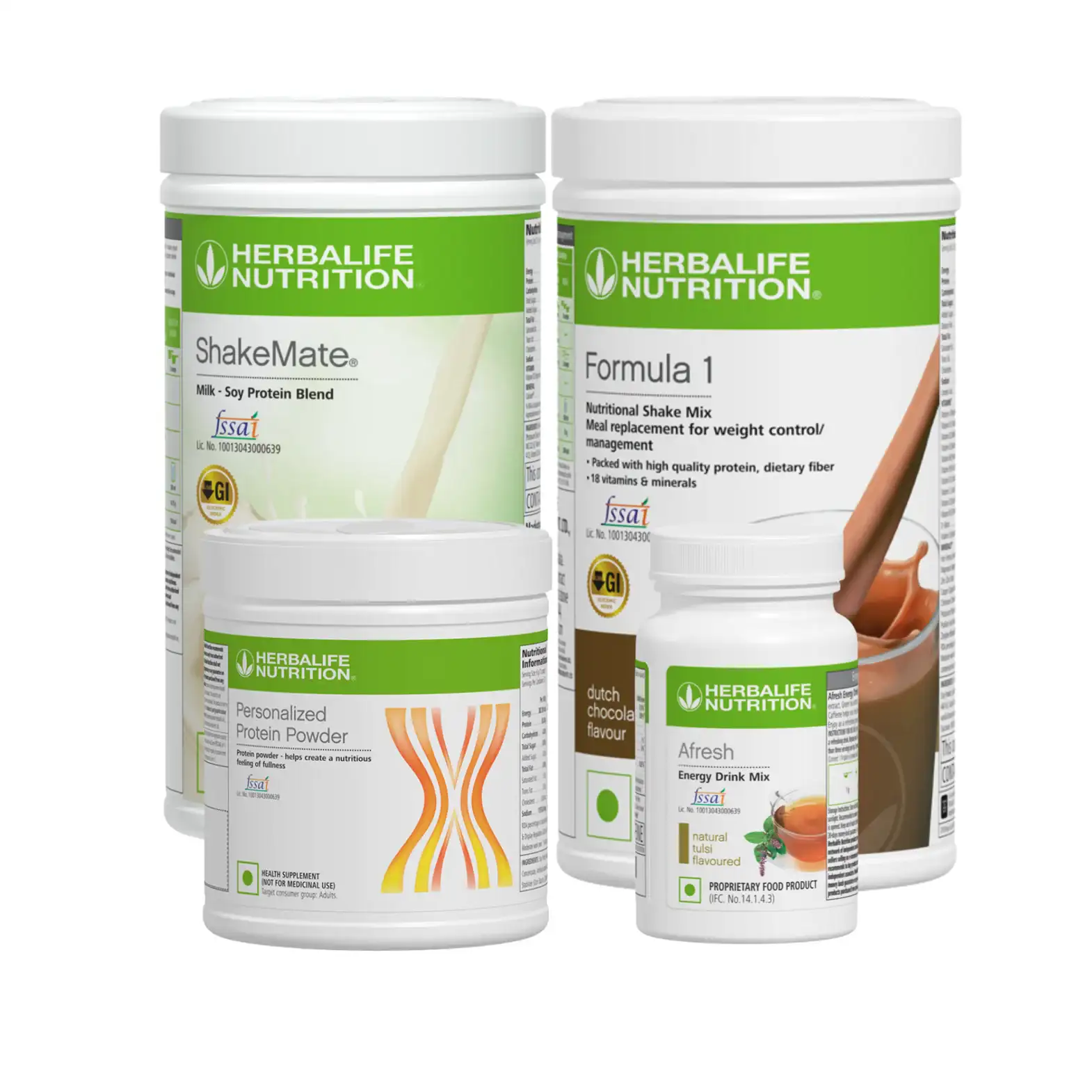 Formula 1 Chocolate Nutritional Shake, Shakemate, 200g Protein Powder, and Afresh Wellness Pack