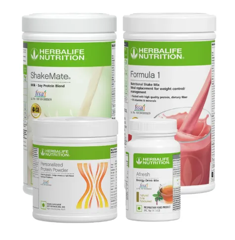 Formula 1 Strawberry Nutritional Shake 200g, Shakemate Protein Powder, and Afresh Energy Drink Mix Wellness Pack